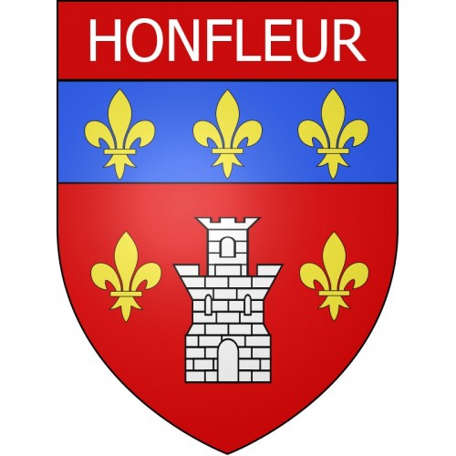 Honfleur Sticker wappen, gelsenkirchen, augsburg, klebender aufkleber