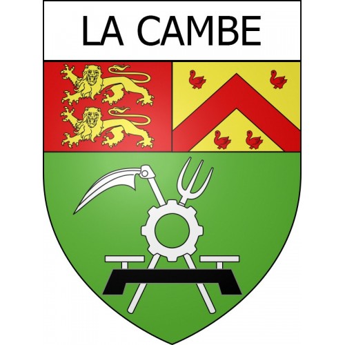 Stickers coat of arms La Cambe adhesive sticker