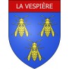 Pegatinas escudo de armas de La Vespière adhesivo de la etiqueta engomada