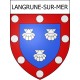Langrune-sur-Mer Sticker wappen, gelsenkirchen, augsburg, klebender aufkleber