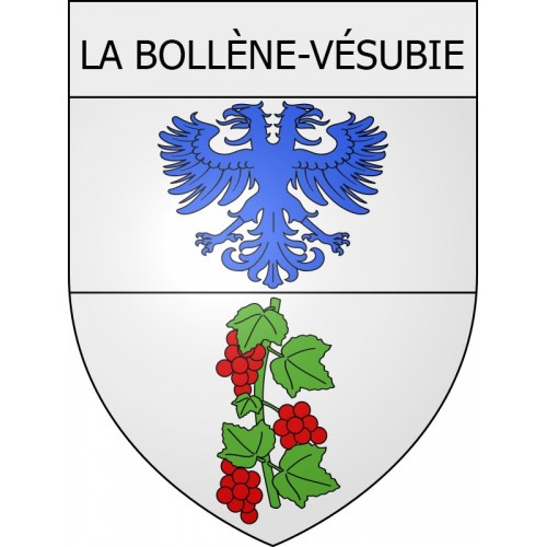 la-bollène-vésubie 06 ville Stickers blason autocollant adhésif