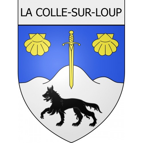la-colle-sur-loup 06 ville Stickers blason autocollant adhésif