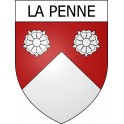 la-penne 06 ville Stickers blason autocollant adhésif