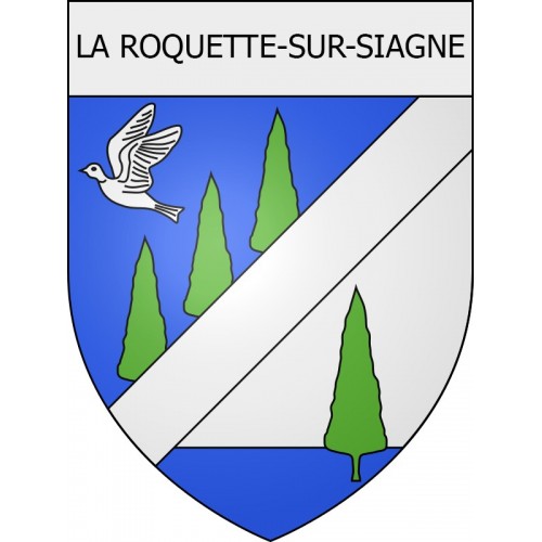 la-roquette-sur-siagne 06 ville Stickers blason autocollant adhésif
