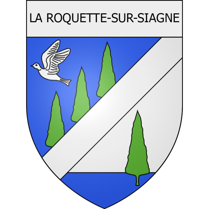 la-roquette-sur-siagne 06 ville Stickers blason autocollant adhésif