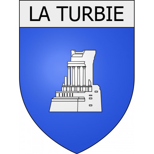 la-turbie 06 ville Stickers blason autocollant adhésif