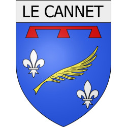 le-cannet 06 ville Stickers blason autocollant adhésif