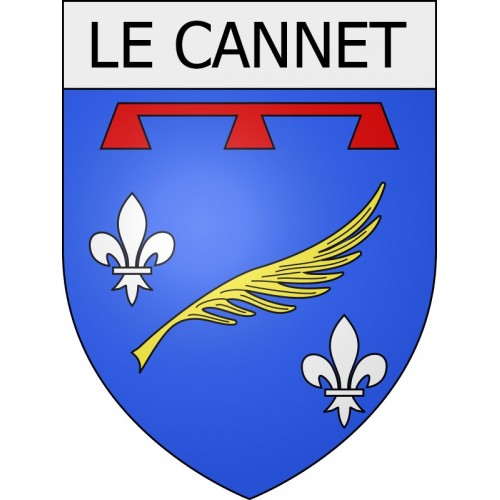 le-cannet 06 ville Stickers blason autocollant adhésif