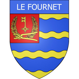 Pegatinas escudo de armas de Le Fournet adhesivo de la etiqueta engomada