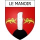 Le Manoir 14 ville Stickers blason autocollant adhésif