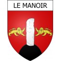 Le Manoir 14 ville Stickers blason autocollant adhésif