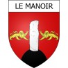 Le Manoir 14 ville Stickers blason autocollant adhésif