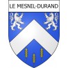 Le Mesnil-Durand Sticker wappen, gelsenkirchen, augsburg, klebender aufkleber