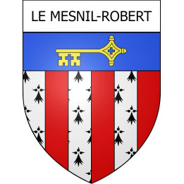 Le Mesnil-Robert Sticker wappen, gelsenkirchen, augsburg, klebender aufkleber