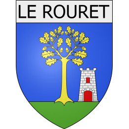 le-rouret 06 ville Stickers blason autocollant adhésif