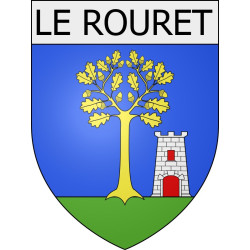 le-rouret 06 ville Stickers blason autocollant adhésif
