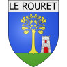 le-rouret 06 ville Stickers blason autocollant adhésif