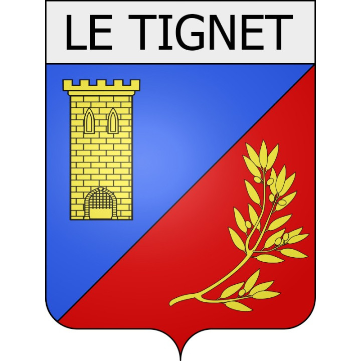 le-tignet 06 ville Stickers blason autocollant adhésif