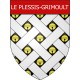 Stickers coat of arms Le Plessis-Grimoult adhesive sticker
