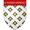 Pegatinas escudo de armas de Le Plessis-Grimoult adhesivo de la etiqueta engomada