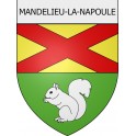 mandelieu-la-napoule 06 ville Stickers blason autocollant adhésif