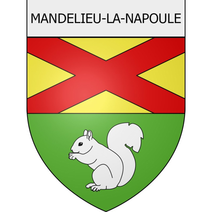 mandelieu-la-napoule 06 ville Stickers blason autocollant adhésif