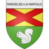 mandelieu-la-napoule 06 ville Stickers blason autocollant adhésif