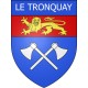 Stickers coat of arms Le Tronquay adhesive sticker