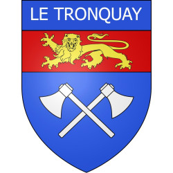 Le Tronquay 14 ville Stickers blason autocollant adhésif