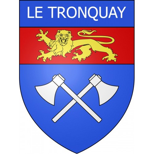 Le Tronquay 14 ville Stickers blason autocollant adhésif