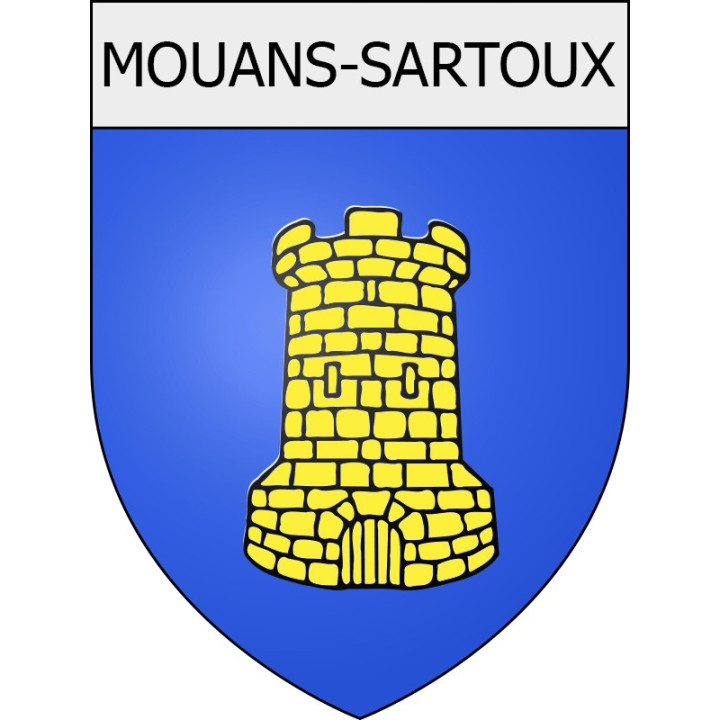 mouans-sartoux 06 ville Stickers blason autocollant adhésif