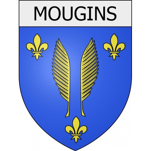 Pegatinas escudo de armas de Viviers adhesivo de la etiqueta engomada