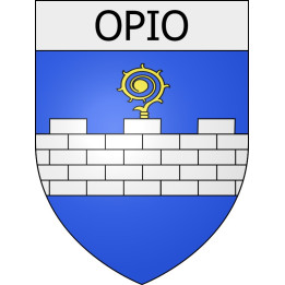 Pegatinas escudo de armas de Viviers adhesivo de la etiqueta engomada