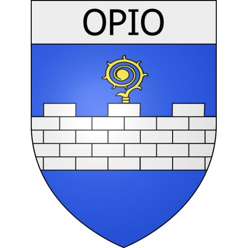 Pegatinas escudo de armas de Viviers adhesivo de la etiqueta engomada