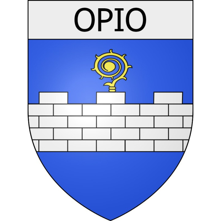 Pegatinas escudo de armas de Viviers adhesivo de la etiqueta engomada