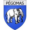 pégomas 06 ville Stickers blason autocollant adhésif