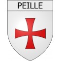 Adesivi stemma Peille adesivo