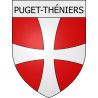 puget-théniers 06 ville Stickers blason autocollant adhésif