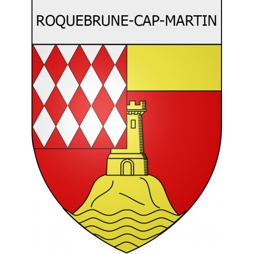 roquebrune-cap-martin 06 ville Stickers blason autocollant adhésif