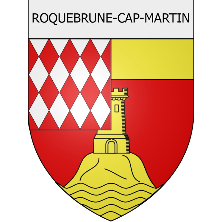 roquebrune-cap-martin 06 ville Stickers blason autocollant adhésif