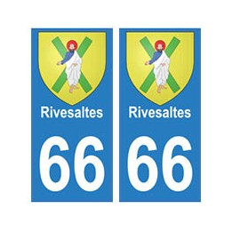 66 Rivesaltes blason autocollant plaque ville