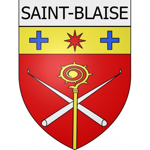saint-blaise 06 ville Stickers blason autocollant adhésif