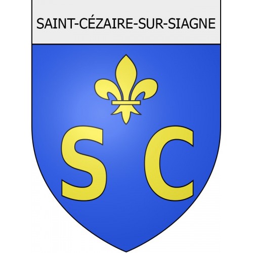 saint-cézaire-sur-siagne 06 ville Stickers blason autocollant adhésif
