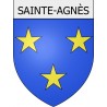 sainte-agnès 06 ville Stickers blason autocollant adhésif