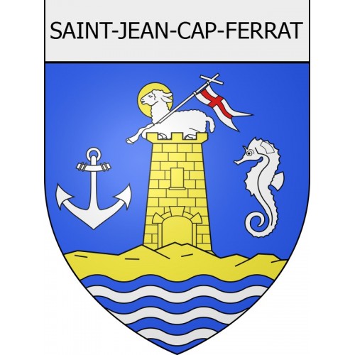 saint-jean-cap-ferrat 06 ville Stickers blason autocollant adhésif