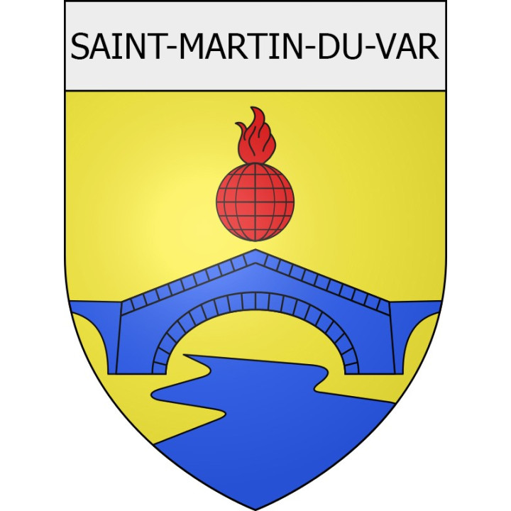 Pegatinas escudo de armas de Viviers adhesivo de la etiqueta engomada