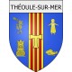 théoule-sur-mer 06 ville Stickers blason autocollant adhésif
