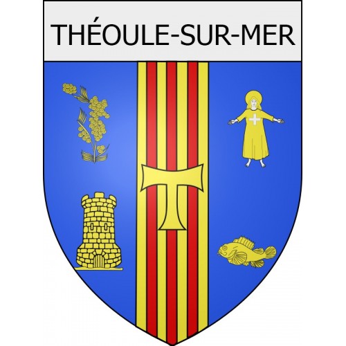 Pegatinas escudo de armas de Viviers adhesivo de la etiqueta engomada