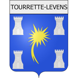 tourrette-levens 06 ville Stickers blason autocollant adhésif