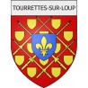 tourrettes-sur-loup 06 ville Stickers blason autocollant adhésif